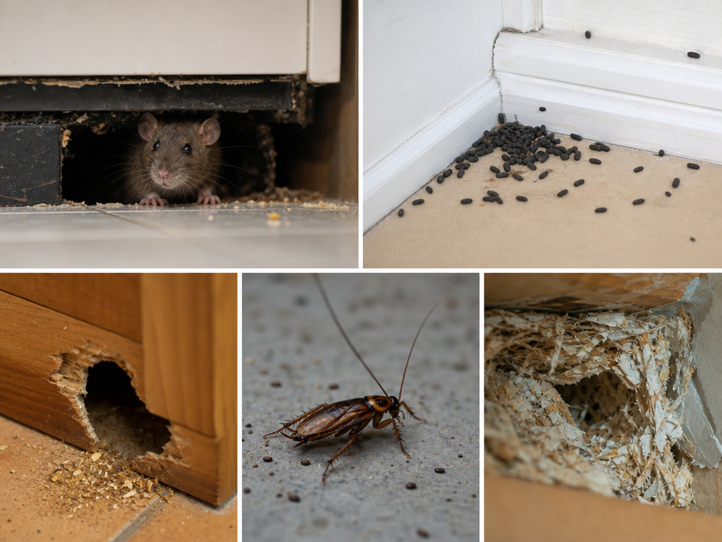 What are the signs of a pest infestation?